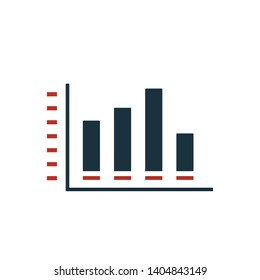 Diagram icon. Creative symbol in two colors. Pixel perfect diagram icon for web design, apps, software, print usage