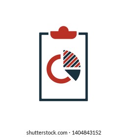 Diagram icon. Creative symbol in two colors. Pixel perfect diagram icon for web design, apps, software, print usage