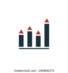 Diagram icon. Creative symbol in two colors. Pixel perfect diagram icon for web design, apps, software, print usage