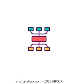 Diagram icon design. Marketing icon vector illustration