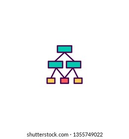 Diagram icon design. Marketing icon vector illustration