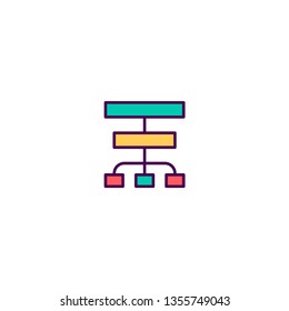 Diagram icon design. Marketing icon vector illustration