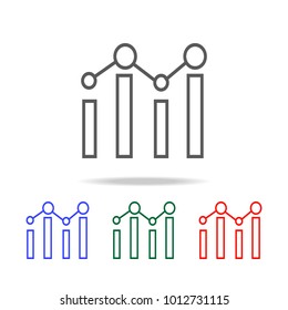 Diagram icon. Element of finance multi colored icons for mobile concept and web apps. Thin line icon for website design and development, app development. Premium icon on white background
