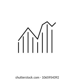 diagram icon. Element of simple icon for websites, web design, mobile app, info graphics. Thin line icon for website design and development, app development  on white background
