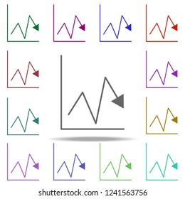diagram icon. Elements of education in multi color style icons. Simple icon for websites, web design, mobile app, info graphics