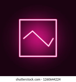 diagram icon. Elements of web in neon style icons. Simple icon for websites, web design, mobile app, info graphics