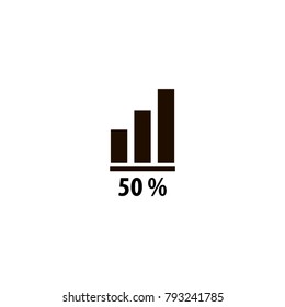 Diagram icon. flat design