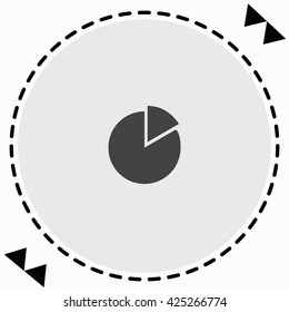 Diagram icon Flat Design. Isolated Illustration.