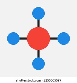 Icono de diagrama en estilo plano, uso para presentación de aplicación móvil del sitio web