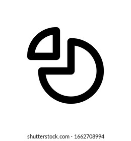 Diagram icon make from circle and triangle, logo illustration, pictogram, simple and flat 