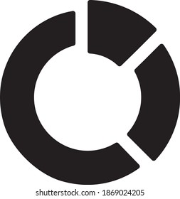 icono de diagrama. vector de icono circular