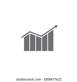 diagram icon. Simple element illustration. Business icons universal for web and mobile on white background