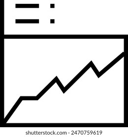 diagram icon. Thin linear style design isolated on white background