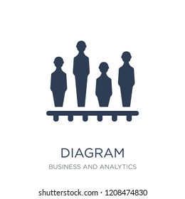Diagram icon. Trendy flat vector Diagram icon on white background from Business and analytics collection, vector illustration can be use for web and mobile, eps10