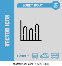 Diagram icon vector