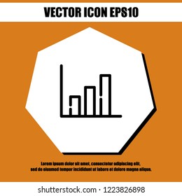 Diagram icon vector