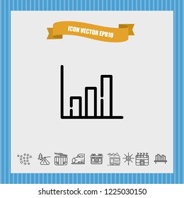 Diagram icon vector