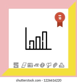 Diagram icon vector