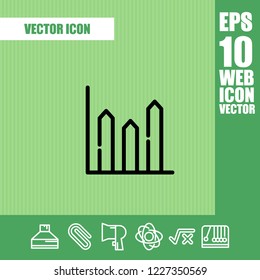 Diagram icon vector