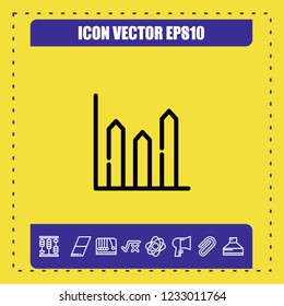 Diagram icon vector