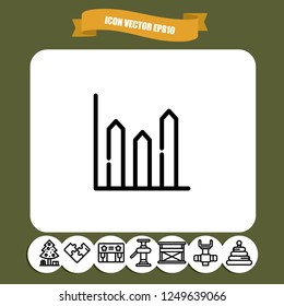 Diagram icon vector