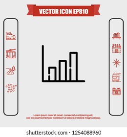 Diagram icon vector