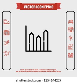 Diagram icon vector