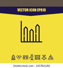 Diagram icon vector