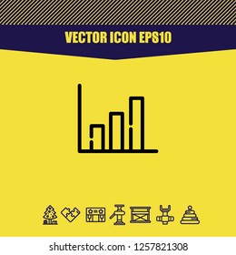 Diagram icon vector