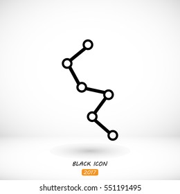 diagram icon, vector best flat icon, EPS