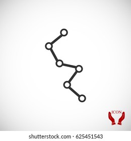 diagram icon, vector best flat icon, EPS