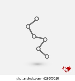 diagram icon, vector best flat icon, EPS