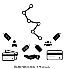 diagram icon, vector best flat icon, EPS