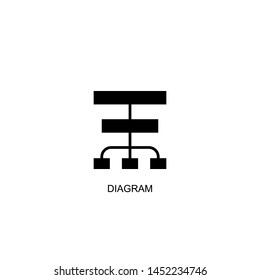 diagram icon vector black design