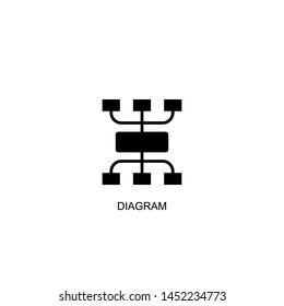 diagram icon vector black design