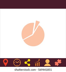 Diagram  icon. Vector design. 