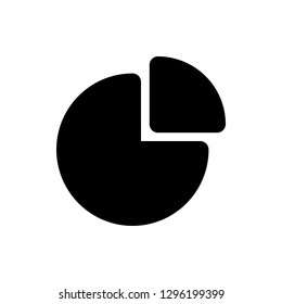 Diagram Icon Vector Illustration in Glyph Style for Any Purpose