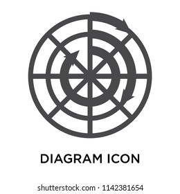 Diagram icon vector isolated on white background for your web and mobile app design, Diagram logo concept