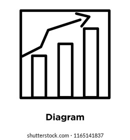 Diagram icon vector isolated on white background, Diagram transparent sign , office symbols