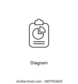 Diagram icon in vector. Logotype