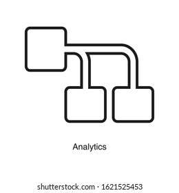 Diagram icon vector on white background. Analytics black icon illustration