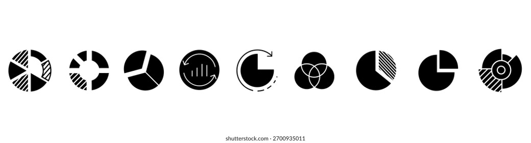 Diagram icon vector set. Chat illustration sign collection. Analytics symbol. Report logo.