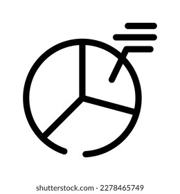 Ilustración de diseño del símbolo del vector del diagrama