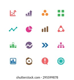 diagram icons universal set for web and mobile