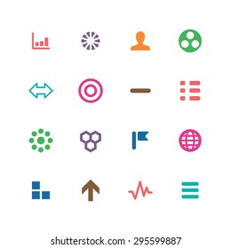 diagram icons universal set for web and mobile
