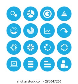 diagram icons universal set for web and mobile