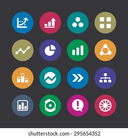 diagram icons universal set for web and mobile