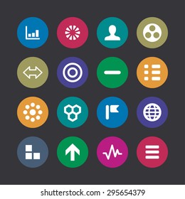 diagram icons universal set for web and mobile