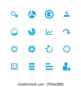 diagram icons universal set for web and mobile