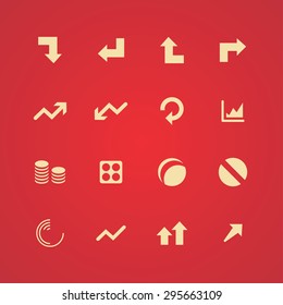 diagram icons universal set for web and mobile